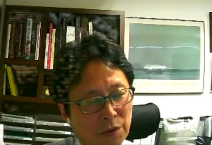 小林弘幸先生 講演の様子（くすりと健康2021 春季）